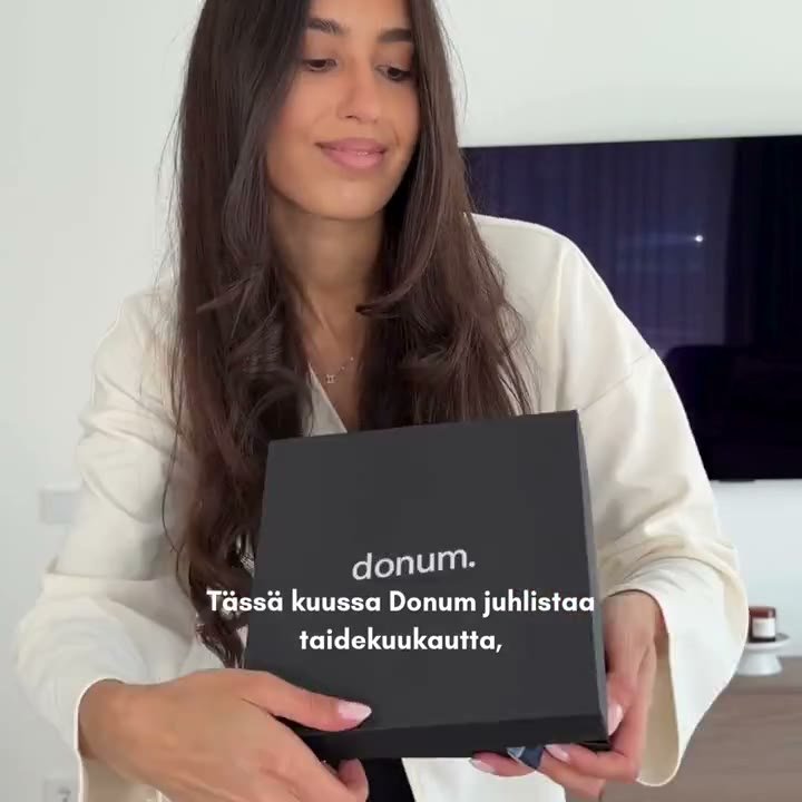 Still image from the Donum Finnish commercial